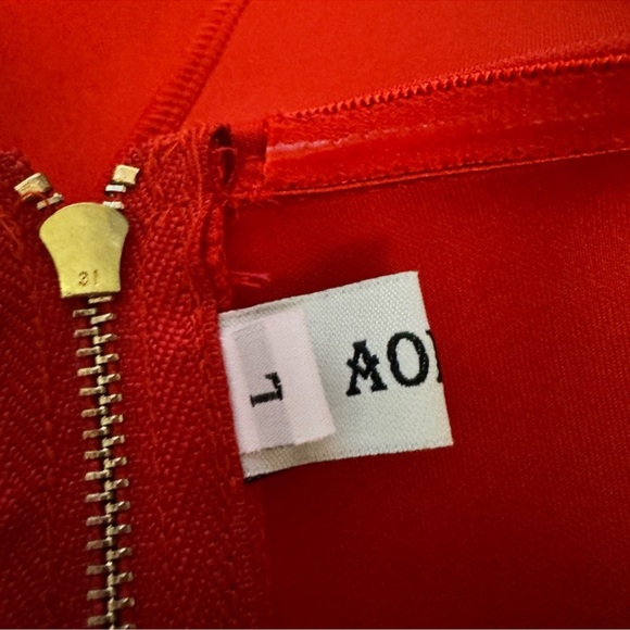 Red Bow Holiday Tube Top Blouse - Picture 3 of 4